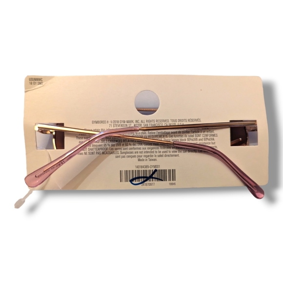 Gymboree Girls One Size Rosegold Sunglasses - Picture 7 of 7